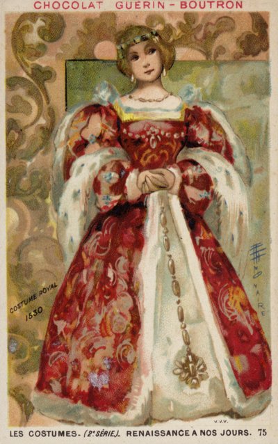 ロイヤルドレス、1530年 作： French School